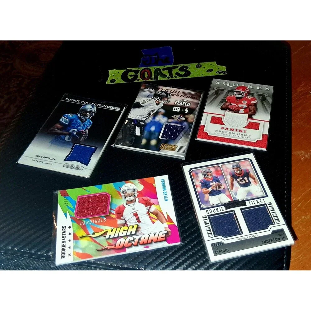 NFL Jersey Patch Memorabilia Trading Cards... Kyler Murray 187/199, C. J. Stroud